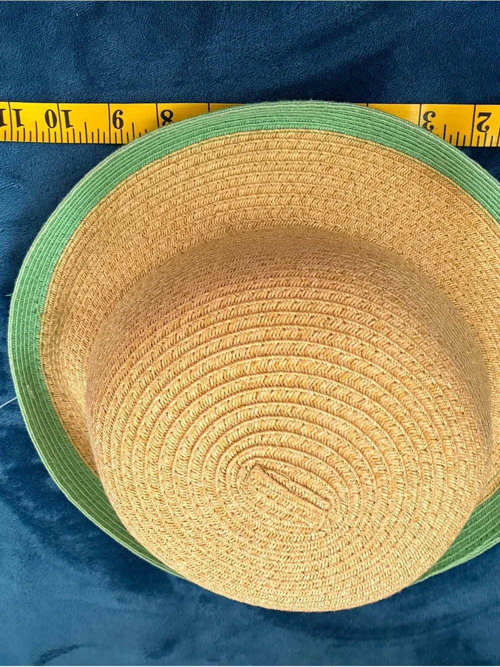 Papillon Woven Straw Hat with Mint Edge